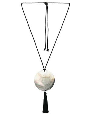 Lovers + Friends Jordan Shell Necklace - Black