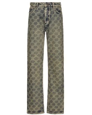 Daily Paper Shield Laser Washed Jeans - Green