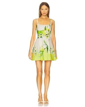 Nicholas Minikleid Eleni Panelled - Gelb