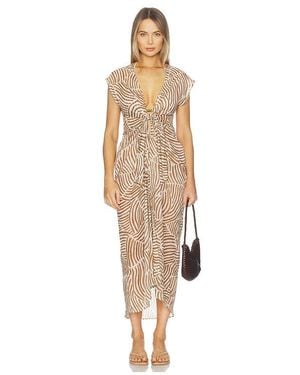 ViX Sasha Long Cover Up Dress - Natural
