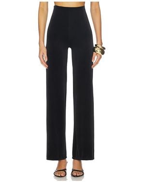 Commando Velvet Wide Leg Pant - ブラック