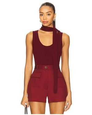 Matthew Bruch Top Sin Mangas En Color Burgundy Talla (También En S, M) - Rojo