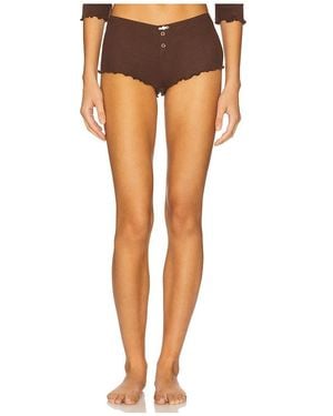 For Love & Lemons Elliana Sleep Short - Black