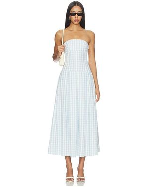 MORE TO COME Adley Strapless Maxi Dress - White