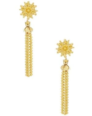 Brinker & Eliza Shimmy Earrings - White