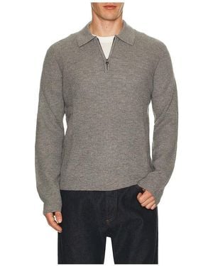 Rails Monty Quarter Zip Polo En Color Gris Talla (También En S, Xl/1X)