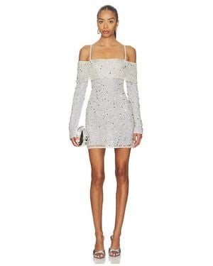 biarritz sequin mini dress Lovers and Friends Biarritz Sequin Mini Dress in Silver Ombre