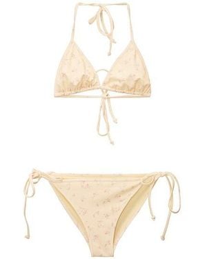 LoveShackFancy Tween Dannie Bikini - White