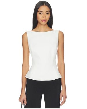 MORE TO COME Jaden Tie Top - White