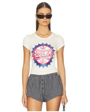 Boys Lie Sporty Spice Baby Tee - White