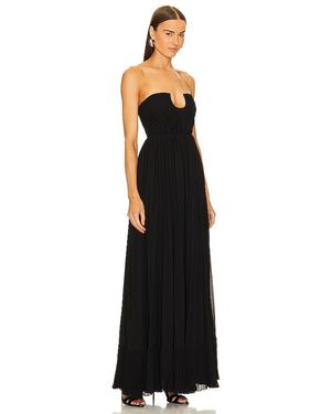 lace maxi safa dress Stolen Stores SWAN MAXI SLIP LACE DRESS IN DUSTY BLUE