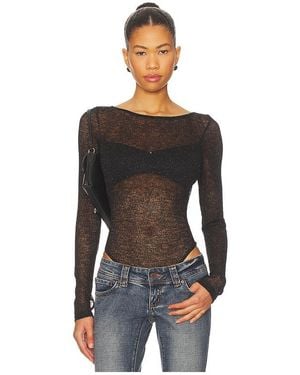 superdown Minerva Bodysuit - Black