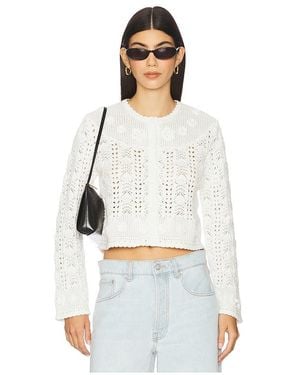 RIXO London Kyra Cardigan - White