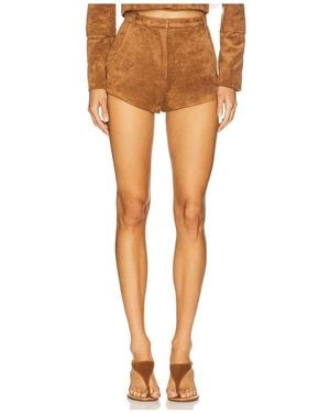 Amanda Uprichard X Revolve Kelso Suede Short - Natural