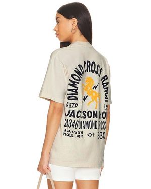 Diamond Cross Ranch Address Tee - White