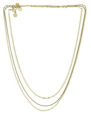 BaubleBar Anita Water Resistant Necklace Set - Metallic