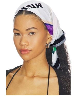 Missoni Foulard Bandana En Color Blanco Talla - Azul