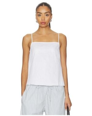 Leset Yoko Tie Back Top - White