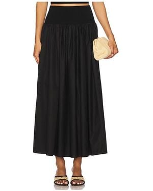 La Ligne Knit Yoke Skirt - Schwarz