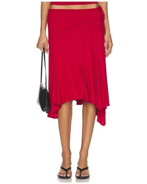 With Jean X Revolve Sharni Skirt - Red