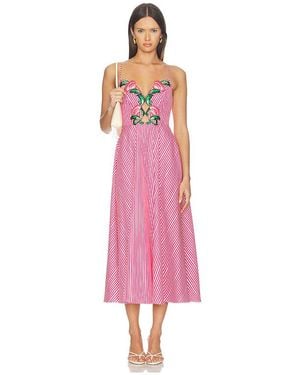 Saloni ROBE JANA-B en Pink - Rose