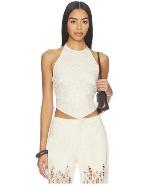 SELMACILEK Top Camisola Recortada En Color Ivory Talla (También En S, Xs, M) - Neutro