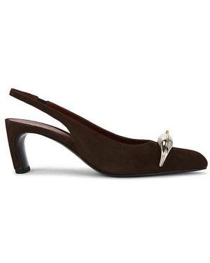 Tory Burch Pierced Xl Slingback Pump - Black