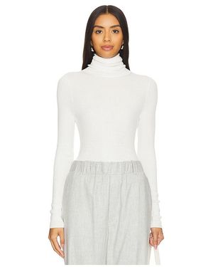 Enza Costa Rollkragenshirt - Weiß