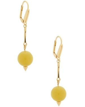 Eddie Borgo Beaded Sphere Teardrop Earrings - Green