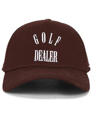 Students Golf Golf Dealer Strap Back Hat - Red