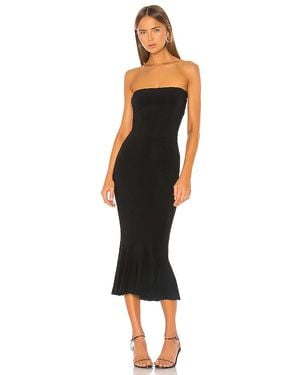Norma Kamali Strapless Fishtail Dress - Black