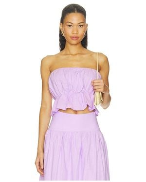 SNDY'S X Revolve Nesa Strapless Top - Purple