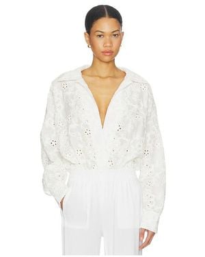 Norma Kamali Body Tipo Camisa Boyfriend Súper Extragrande En Color Blanco Talla (También En Xs, S, M, Xl)