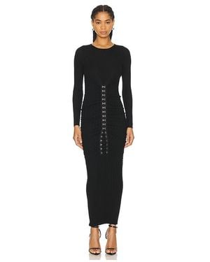 【関税込み】WYNN HAMLYN ブラック Luca ミディアムドレス Wynn Hamlyn Black Luca Midi Dress | ModeSens