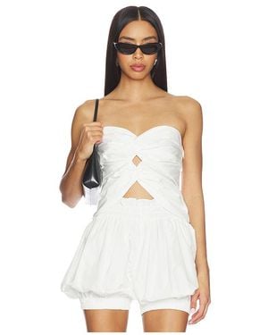 Jonathan Simkhai Cornelia Cotton Top - White