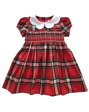 Wild Wawa Scallop Dress - Red