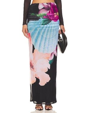 AFRM Falda Bevin En Color Negro Talla (También En Xs, S, Xl) - Multicolor