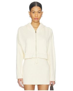 LSPACE SWEAT À CAPUCHE CROPPED JET SET en Cream - Blanc