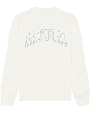 Museum of Peace & Quiet Outline Long Sleeve Shirt - White