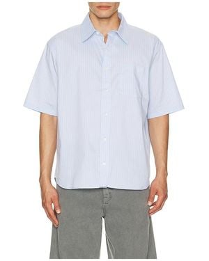 DUNST Oversized Half Sleeve Shirt - White