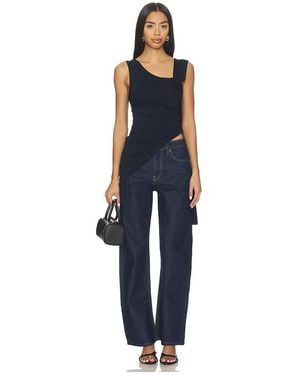 WeWoreWhat One Shoulder Draped Top - Blue