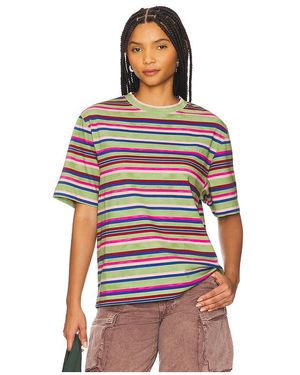 Khrisjoy Streifen-T-Shirt Celeste - Rot