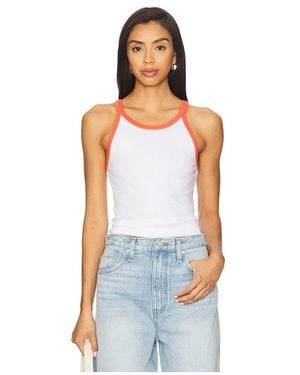 PERFECTWHITETEE Athletic Colour Block Tank - White