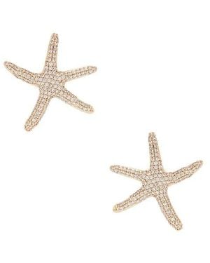 Ettika Pav? Starfish Earrings - Metallic
