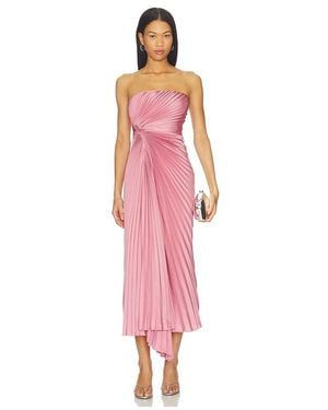AMUR Everyn Pleated Gown - Pink