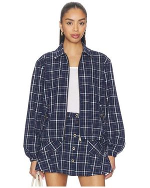 The Upside Valencia Lexi Collared Jacket - Blue