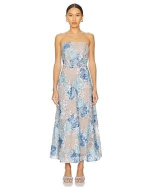 Elliatt Leonie Cocktail Midi Dress - Blue
