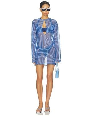 Shani Shemer Catherine Mini Dress - Blue