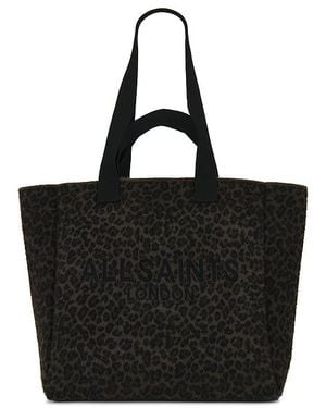 AllSaints Izzy Fzzy Tote - Black