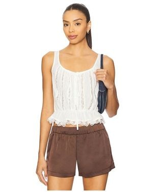 Free People Alana Lace Tank - Multicolour